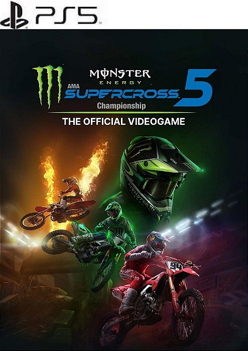 Monster Energy Supercross - The Official Videogame 5 PS5 midia digital