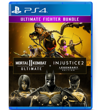 Pacote Mortal Kombat 11 Ultimate + Injustice 2 Ed. Lendária PS4 MÍDIA DIGITAL