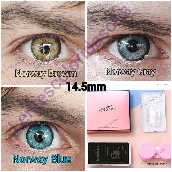 Lentes de Contato Norway / anual/ par