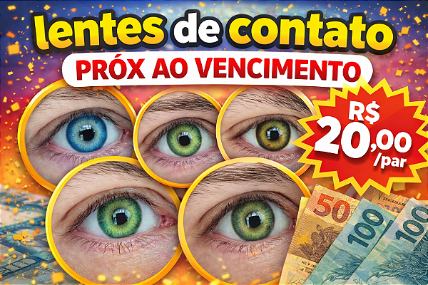 Lentes de contato prox ao vencimento oferta