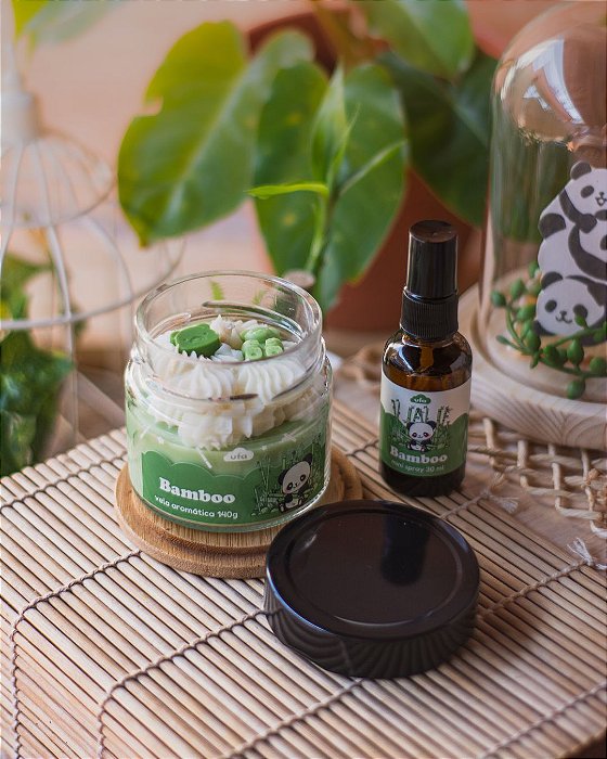 Kit Bamboo - Vela + Mini Spray
