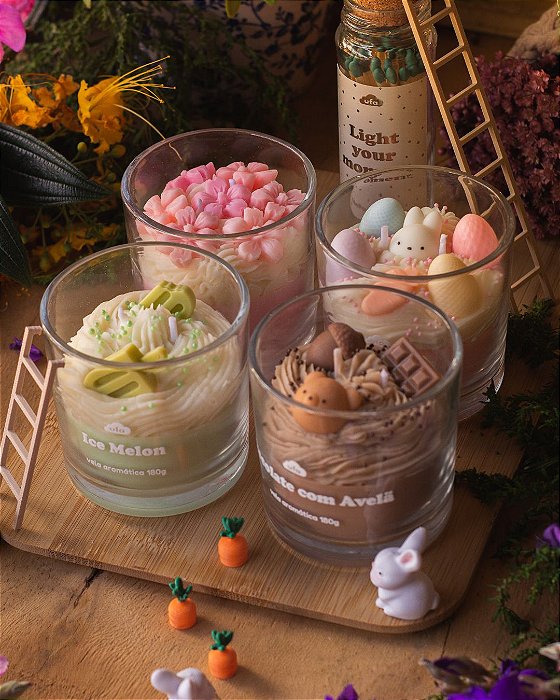 Kit Velas Garden Party - Edição Limitada de Páscoa