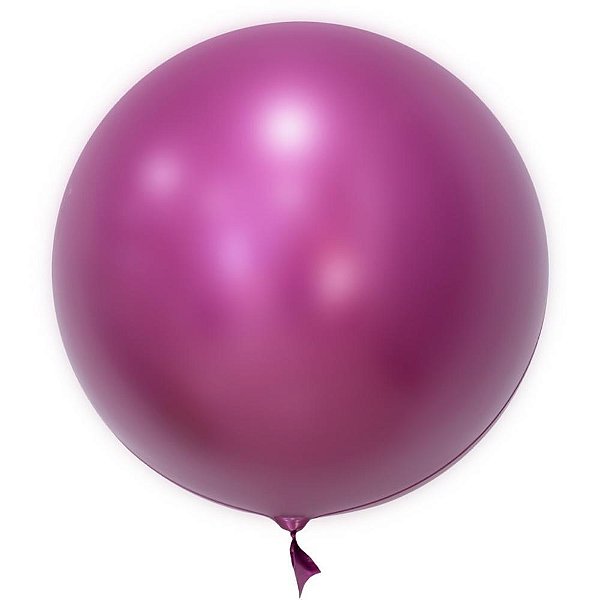 Balão Bubble Cromado Pink 60cm Un 760 Mundo Bizarro