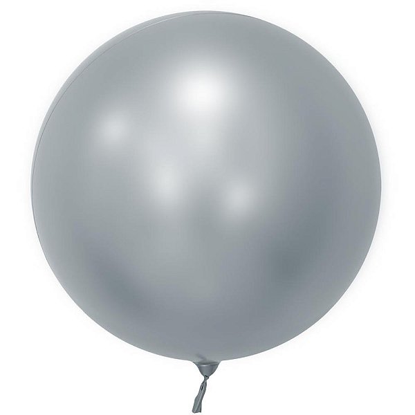 Balão Bubble Cromado Prata 60cm Un 759 Mundo Bizarro