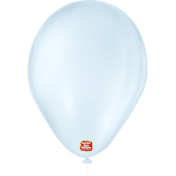 Balão Para Decoração Redondo N.07 Candy Colors Azul Pct.C/25 106560225 São Roque