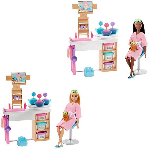 Barbie Fashion Dia De Spa Máscara Brilhante Un Hcm82 Mattel