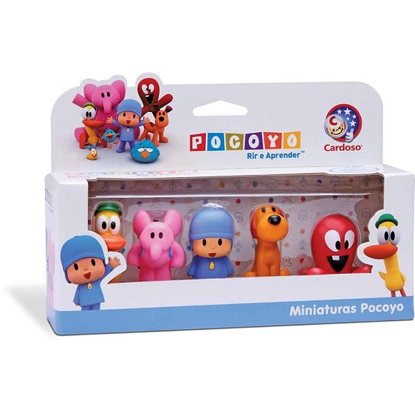 Boneco E Personagem Pocoyo Miniaturas C/5 5cm Vini Un 3013 Cardoso Toys