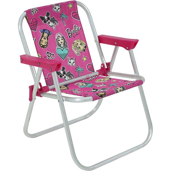 Cadeira P/Piscina/Praia Barbie 30kg 39x41,5x49,5cm Un 25210 Bel Fix