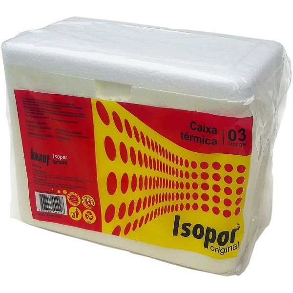 Caixa Térmica 3l Isopor S/Alca 227x137x186mm Un Pm0178 Knauf