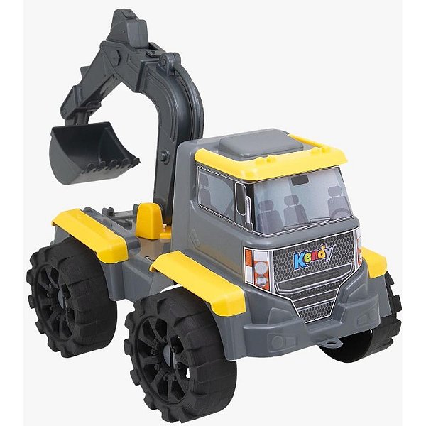 Caminhão Forte Escavador 28,5x19x18,5cm Un Bq9304s Kendy Brinquedos