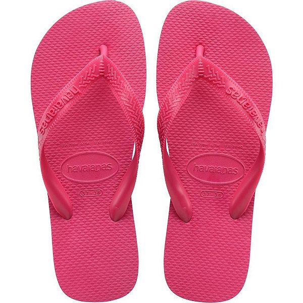 Chinelo Havaianas Top 27/8 Pink Eletric Par 8910 Havaianas