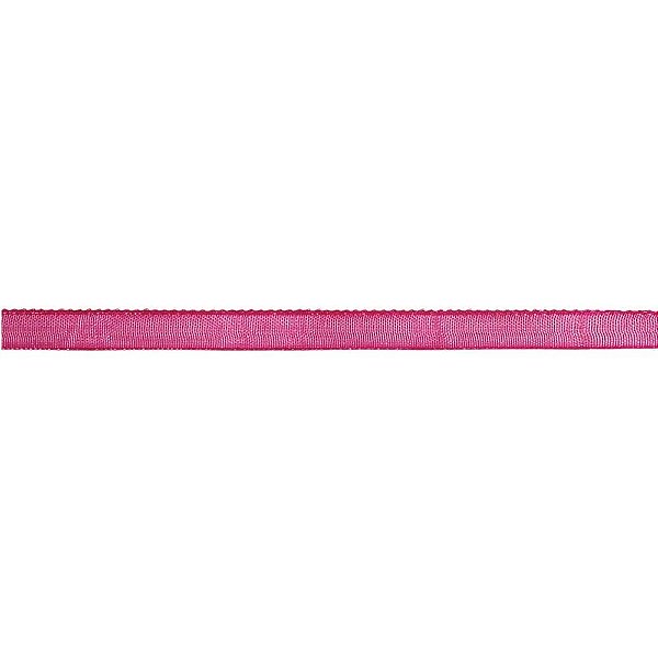 Fita Organza 6mm Rosa Pink C/10m. Rolo 413593 Kit