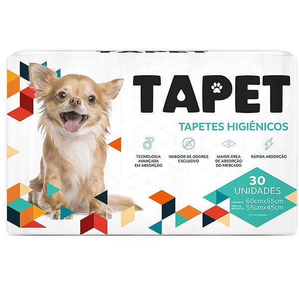 Higiene Para Pet Tapete 60x55 Tapet C/ 30 Un 201 Tapet