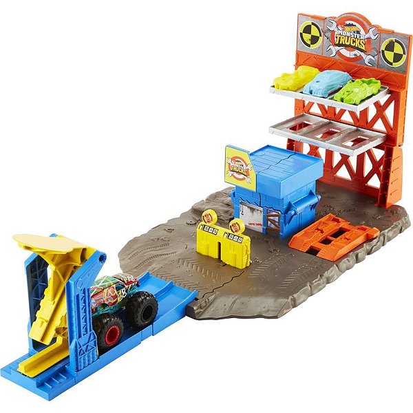 Hot Wheels Monster Trucks Blast Station - Un Hfb12 Mattel