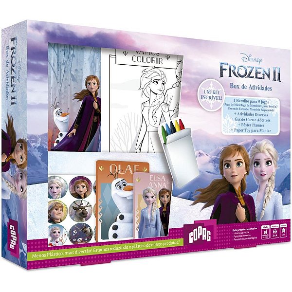 Jogo De Cartas Frozen 2 Box De Atividades Un 30820 Copag