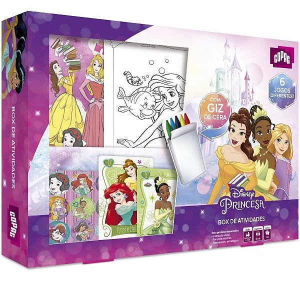 Jogo De Cartas Princesas Box De Atividades Un 30822 Copag