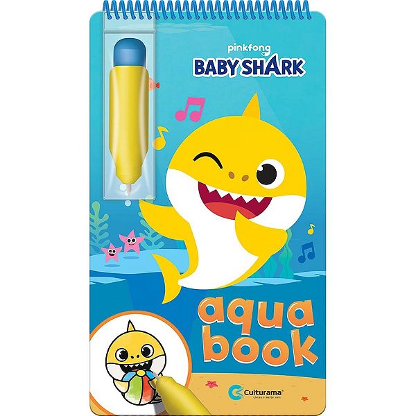 Livro Brinquedo Ilustrado Baby Shark Aquabook Un 020111001 Culturama