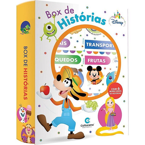 Livro Brinquedo Ilustrado Disney Baby Box Historias C/6 Un 030080201 Culturama
