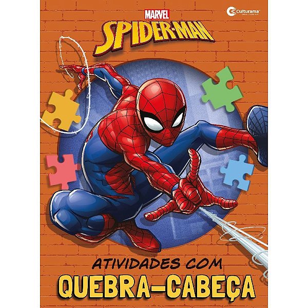 Livro De Atividades Spider-Man C/Quebra Cabeça Un 020050306 Culturama