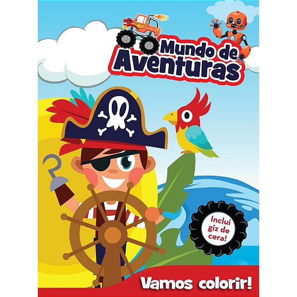 Livro Infantil Colorir Aventuras Vamos Colorir 16pgs Un I026 Dcl