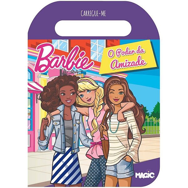 Desenho de Barbie com amiga para colorir
