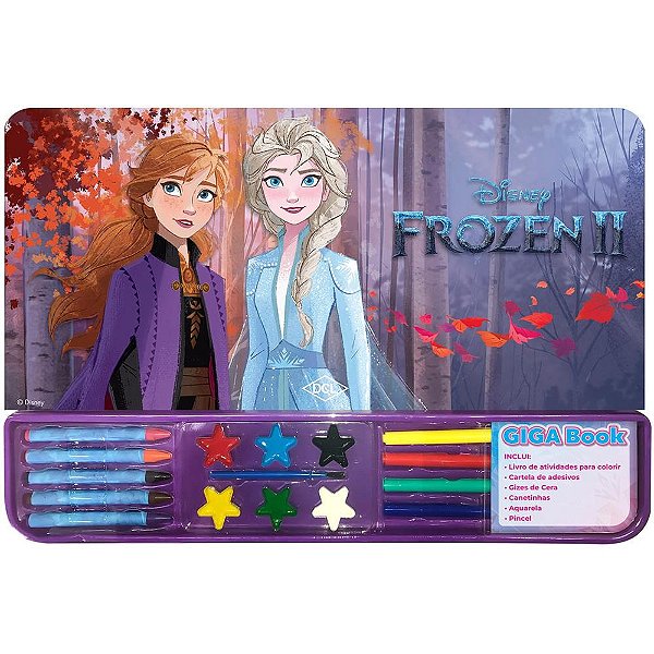 Livro Infantil Colorir Frozen Giga Book 46pgs Un D2533 Dcl