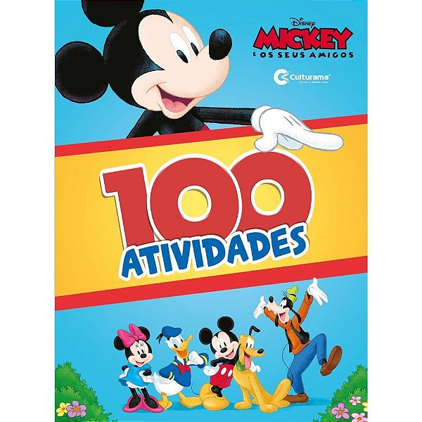 Livro Infantil Colorir Mickey 100 Atividades Un  Culturama