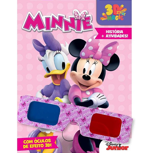 Livro Infantil Colorir Minnie 3d Magic 16pgs Un D8054 Dcl