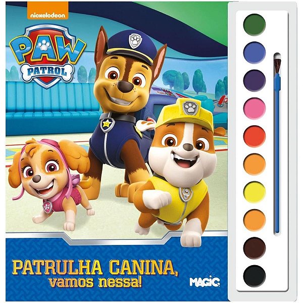 Livro Infantil Colorir Patrulha Canina Aquarela Un 4908 Ciranda