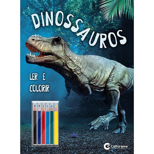 Livro Infantil Colorir Pop Dinossauros Ler E Colorir Un 020650102 Culturama