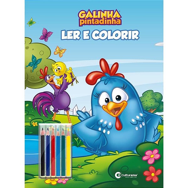 Livro Infantil Colorir Pop Galinha Pintad. Ler E Colo Un 020651301 Culturama