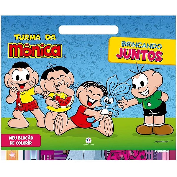 Livro Infantil Colorir Turma Da Monica Meu Blocao 48p Un 08203 Ciranda