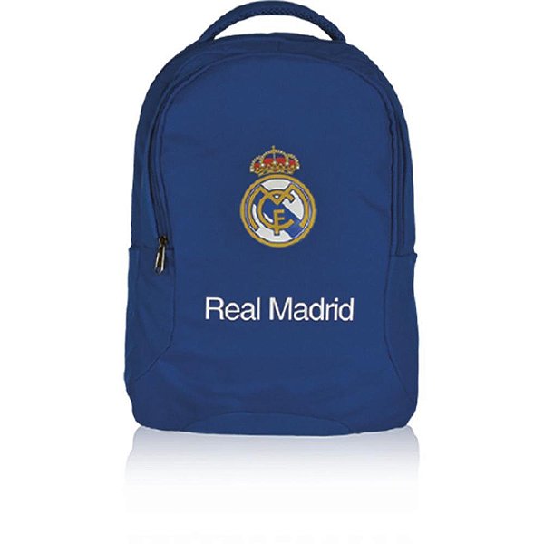 Mochila Escolar Real Madrid 41cm Un 5251 Futebol E Magia