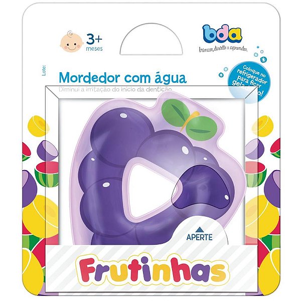 Mordedor Infantil Frutinhas C/Agua 3 Modelos (S) Un 2177 Toyster