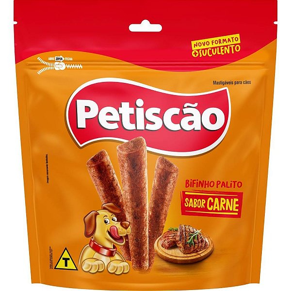 Petisco Para Pet Bifinho Carne Palito 500g Pacote 32103 Petiscao