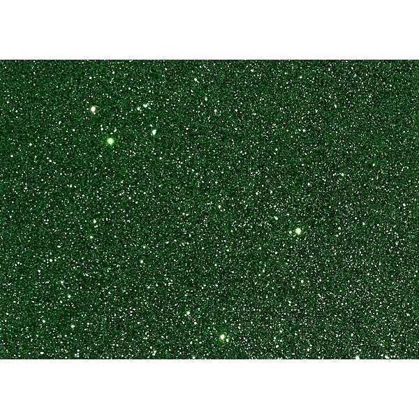 Placa Em Eva Com Glitter 48x40cm Verde 1,8mm Pct.C/10  Dubflex