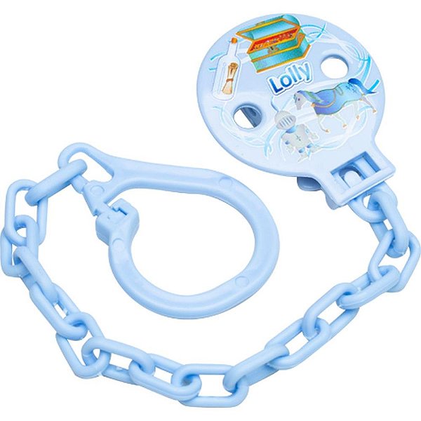 Produto Para Bebê Prendedor De Chupeta Tip Azul Un 7071-01az Lolly