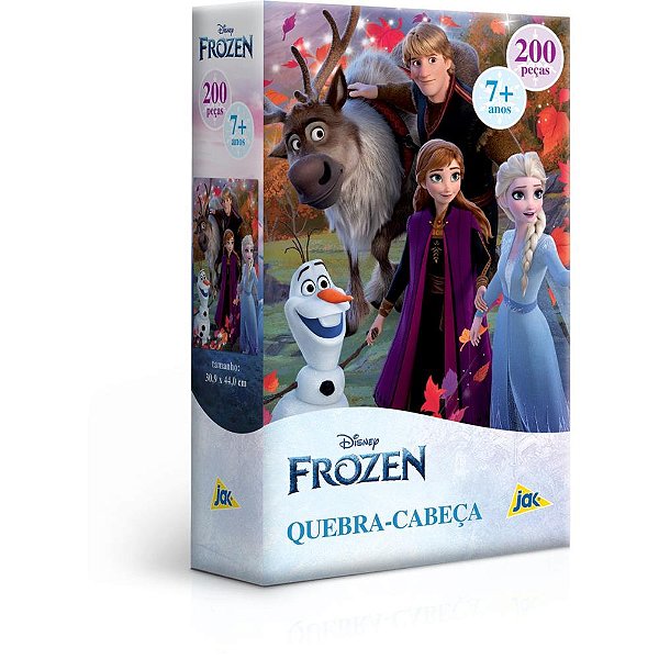 Quebra-cabeça Cartonado Frozen 200pcs Un 2869 Toyster