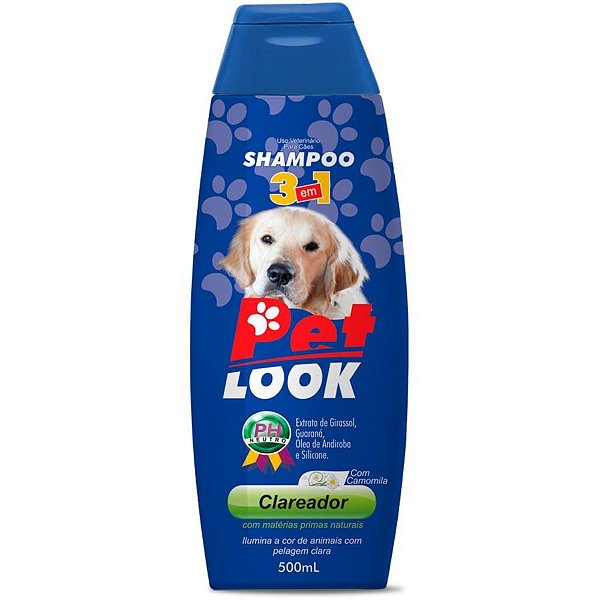 Shampoo E Cosmético Pet Shampoo Pelos Claros 500ml Un 803 Petlook