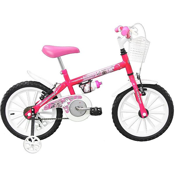 Bicicleta Aro 16 Monny C/Cesta Pink Track Bikes