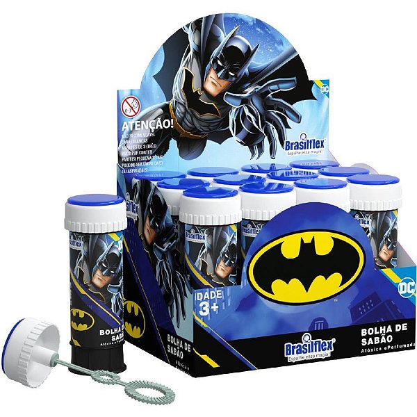 Bolha De Sabão Batman Clássico 60Ml C/Jogo Brasilflex