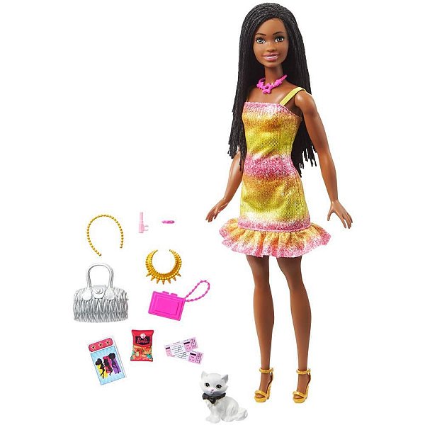 Barbie Family Brooklyn + Pet C/Acessórios Mattel