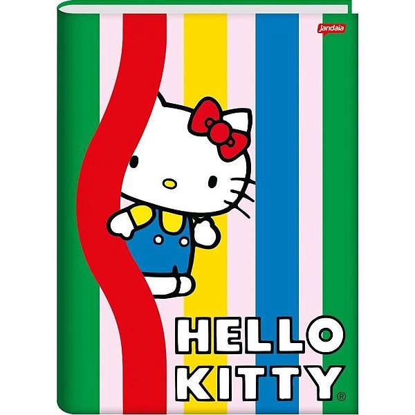 Caderno Brochurao Capa Dura Hello Kitty 80Fls. Jandaia