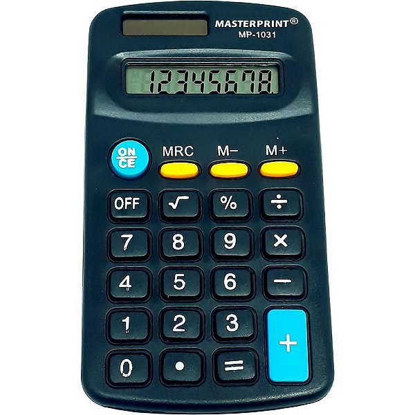 Calculadora De Bolso Mp 1031 8Dig. Pto Pilha/Solar Masterprint