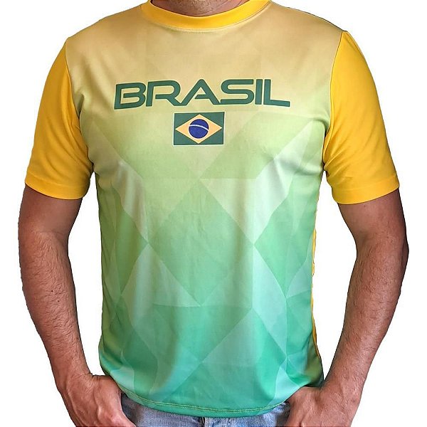 Camiseta Da Copa Do Mundo Camiseta Brasil Amarelo M Leveza