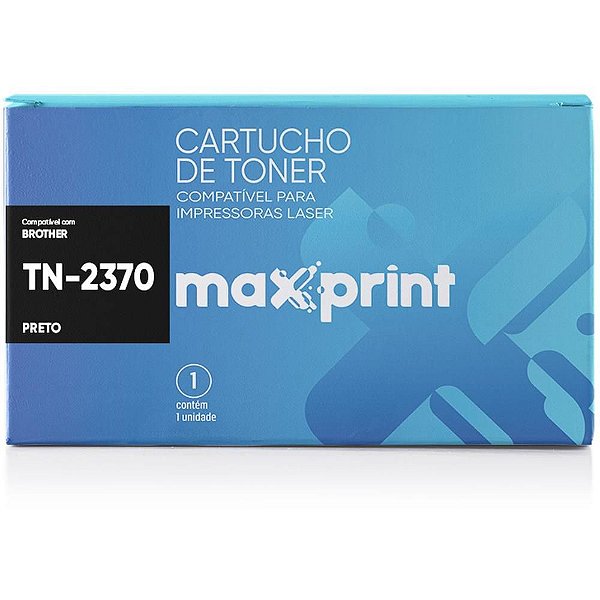 Cartucho De Toner Comp.Brother Tn-2370 Preto Maxprint