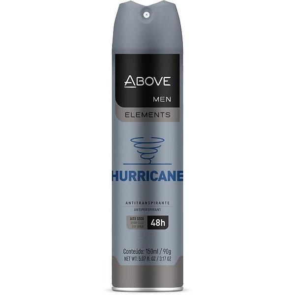 Desodorante Aerossol Above Elements Hurricane Men Baston