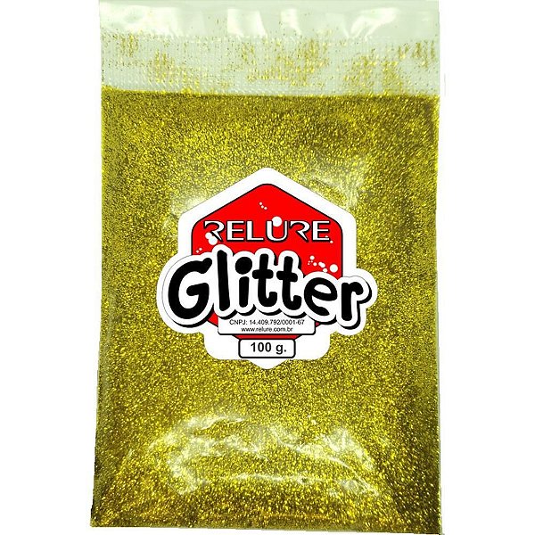 Glitter Pvc Ouro Brilho 100G. Honey