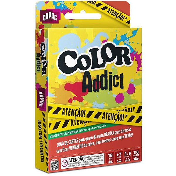 Jogo De Cartas Color Addict Cartucho Copag