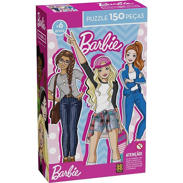 Quebra-Cabeca Cartonado Barbie P150 Grow